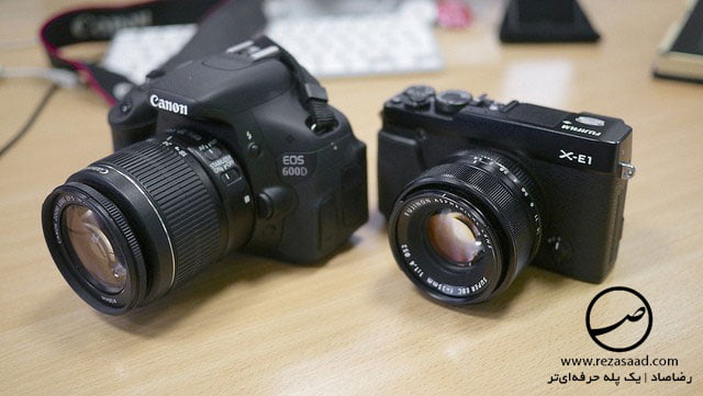 فرق دوربین بدون آینه mirrorless دوربین DSRL تفاوت